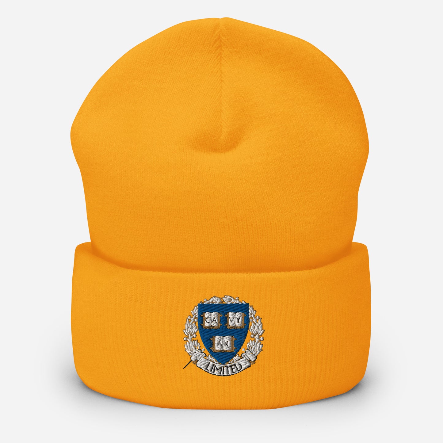 Embroidered Cavyar Ltd. Crest Cuffed Beanie