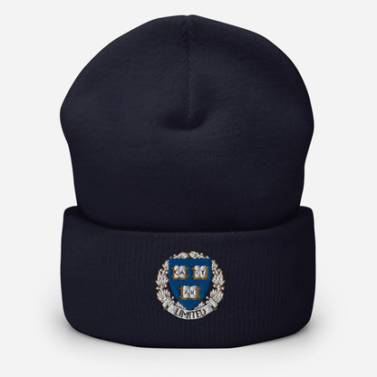 Embroidered Cavyar Ltd. Crest Cuffed Beanie