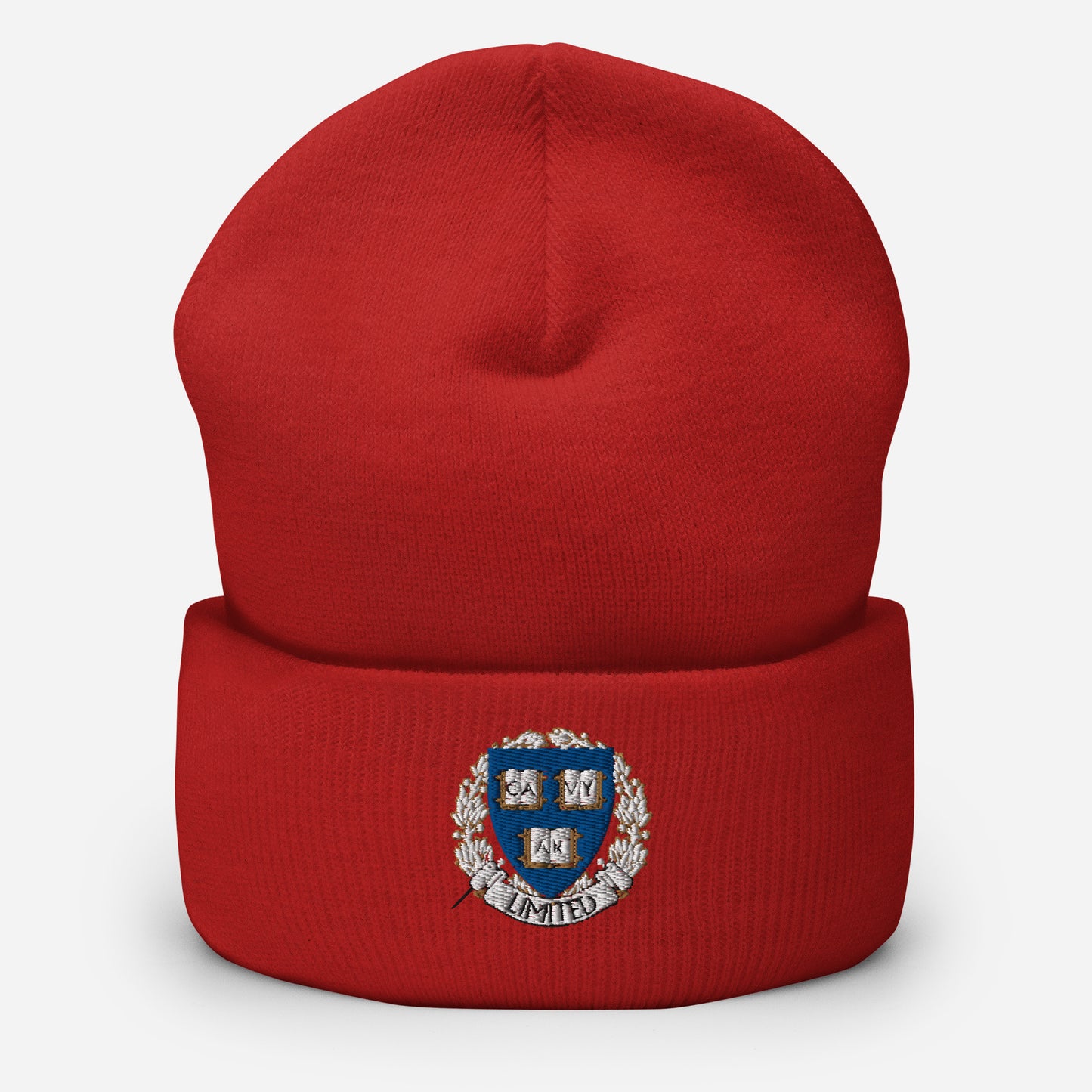 Embroidered Cavyar Ltd. Crest Cuffed Beanie