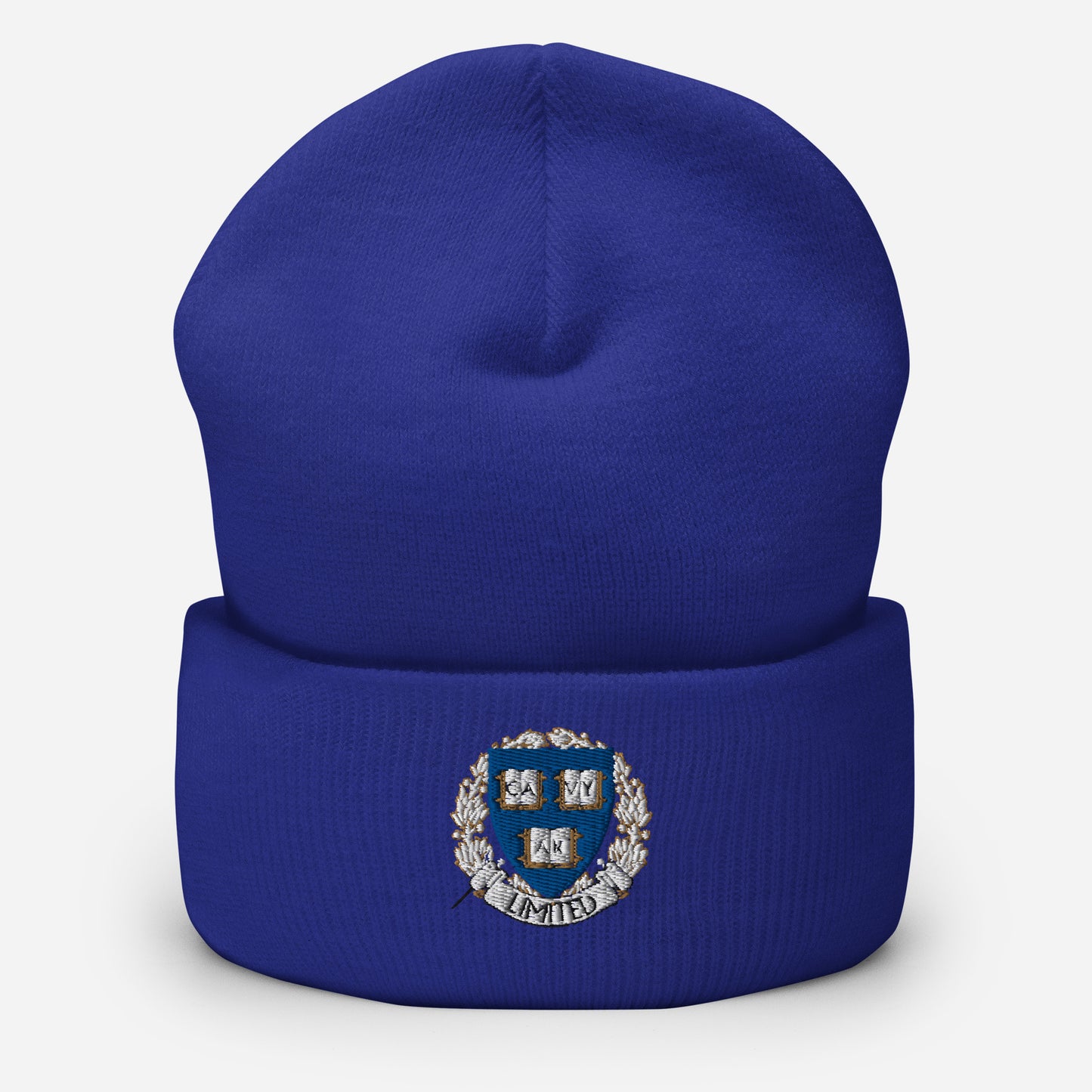 Embroidered Cavyar Ltd. Crest Cuffed Beanie