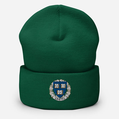 Embroidered Cavyar Ltd. Crest Cuffed Beanie