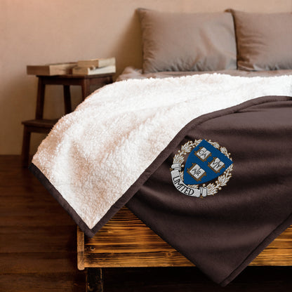 Embroidered Cavyar Ltd. Premium sherpa blanket