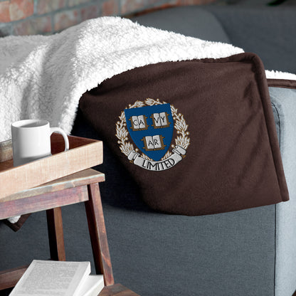 Embroidered Cavyar Ltd. Premium sherpa blanket