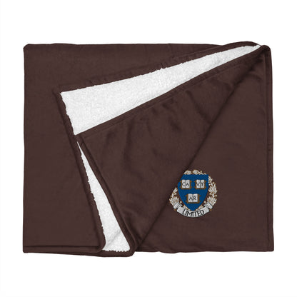 Embroidered Cavyar Ltd. Premium sherpa blanket