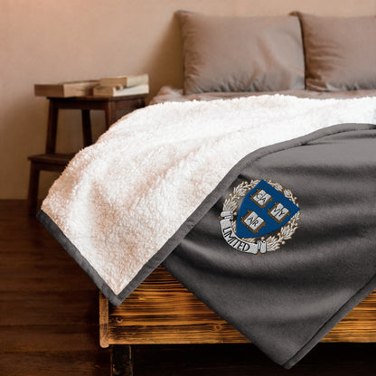 Embroidered Cavyar Ltd. Premium sherpa blanket