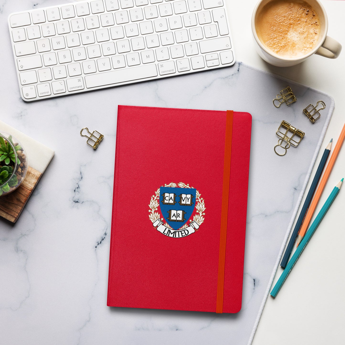 Cavyar Ltd. Crest Hardcover bound notebook