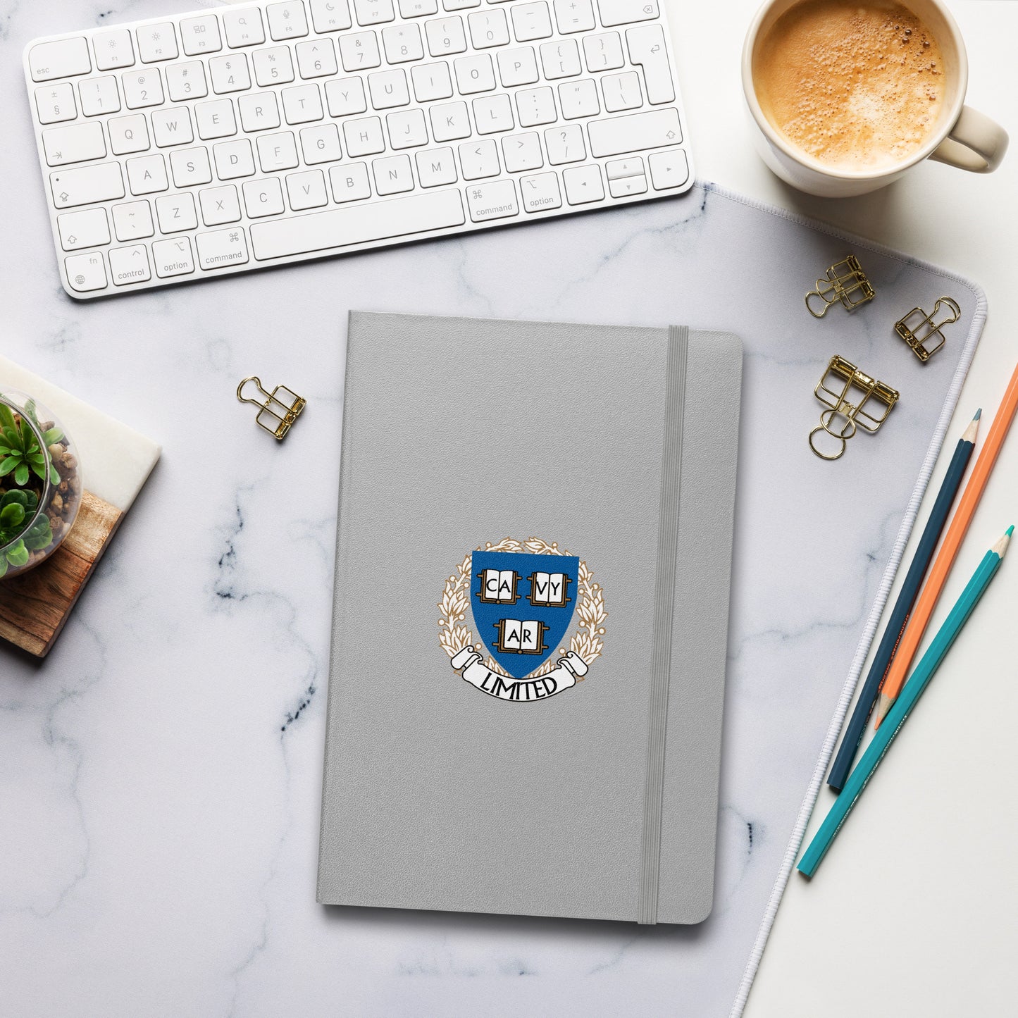 Cavyar Ltd. Crest Hardcover bound notebook