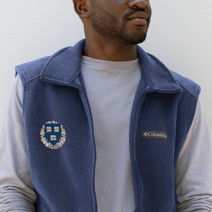 Embroidered Cavyar Ltd. Crest Men’s Columbia fleece vest