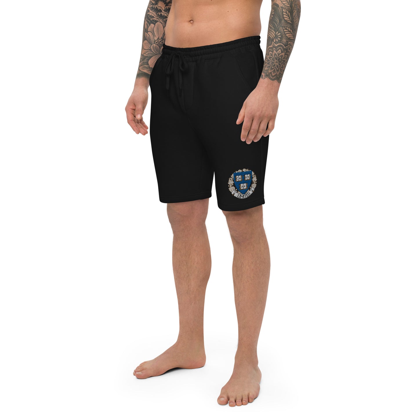 Embroidered Cavyar Ltd. Crest Men's fleece shorts