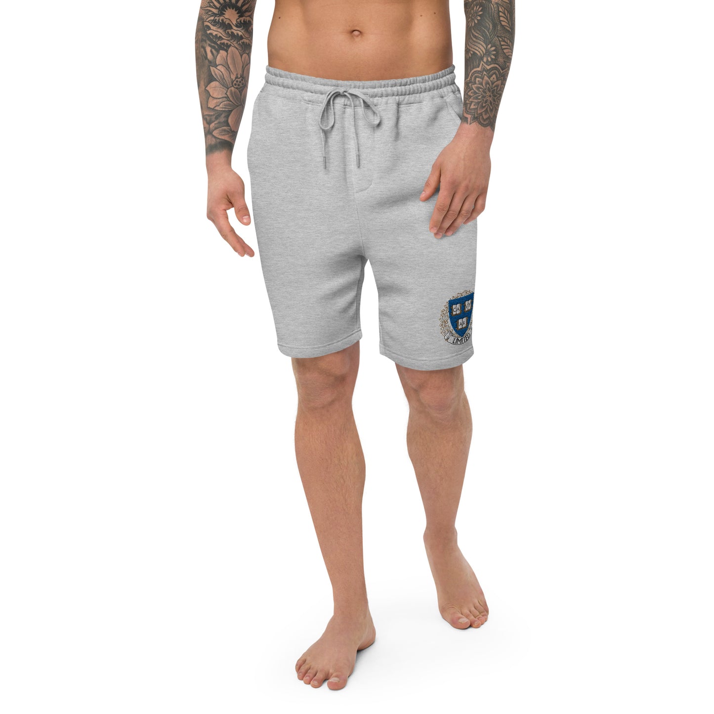 Embroidered Cavyar Ltd. Crest Men's fleece shorts