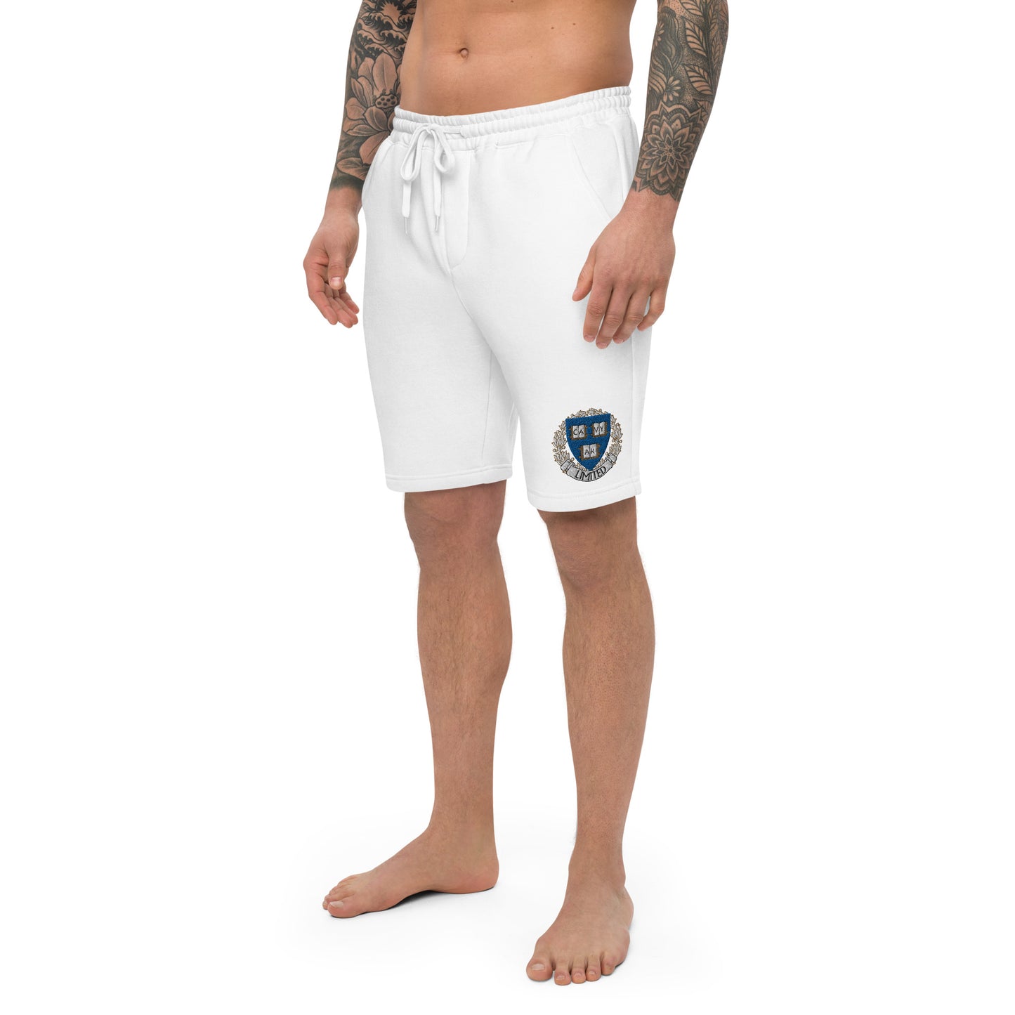 Embroidered Cavyar Ltd. Crest Men's fleece shorts