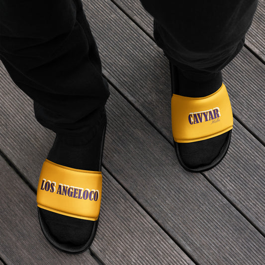 Hella Cavyar Los AngeLoco Lakers Men’s slides