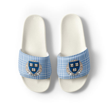 Cavyar Ltd. Blue Plaid Men’s slides