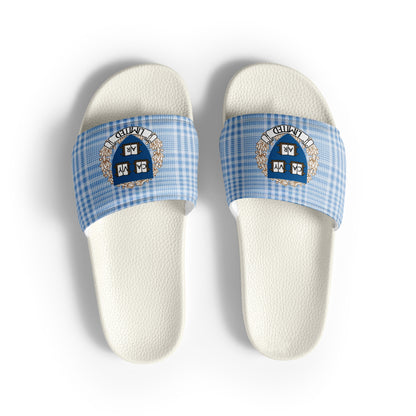 Cavyar Ltd. Blue Plaid Men’s slides