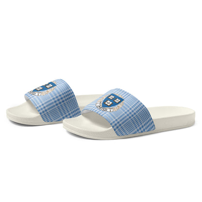 Cavyar Ltd. Blue Plaid Men’s slides