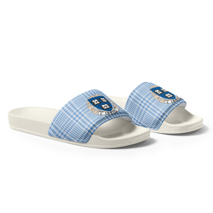 Cavyar Ltd. Blue Plaid Men’s slides