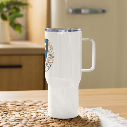 Cavyar Ltd. Travel mug with a handle