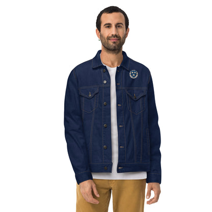 Embroidered Cavyar Ltd. Crest Unisex denim jacket