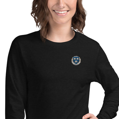 Embroidered Cavyar Ltd. Crest Unisex Long Sleeve Tee