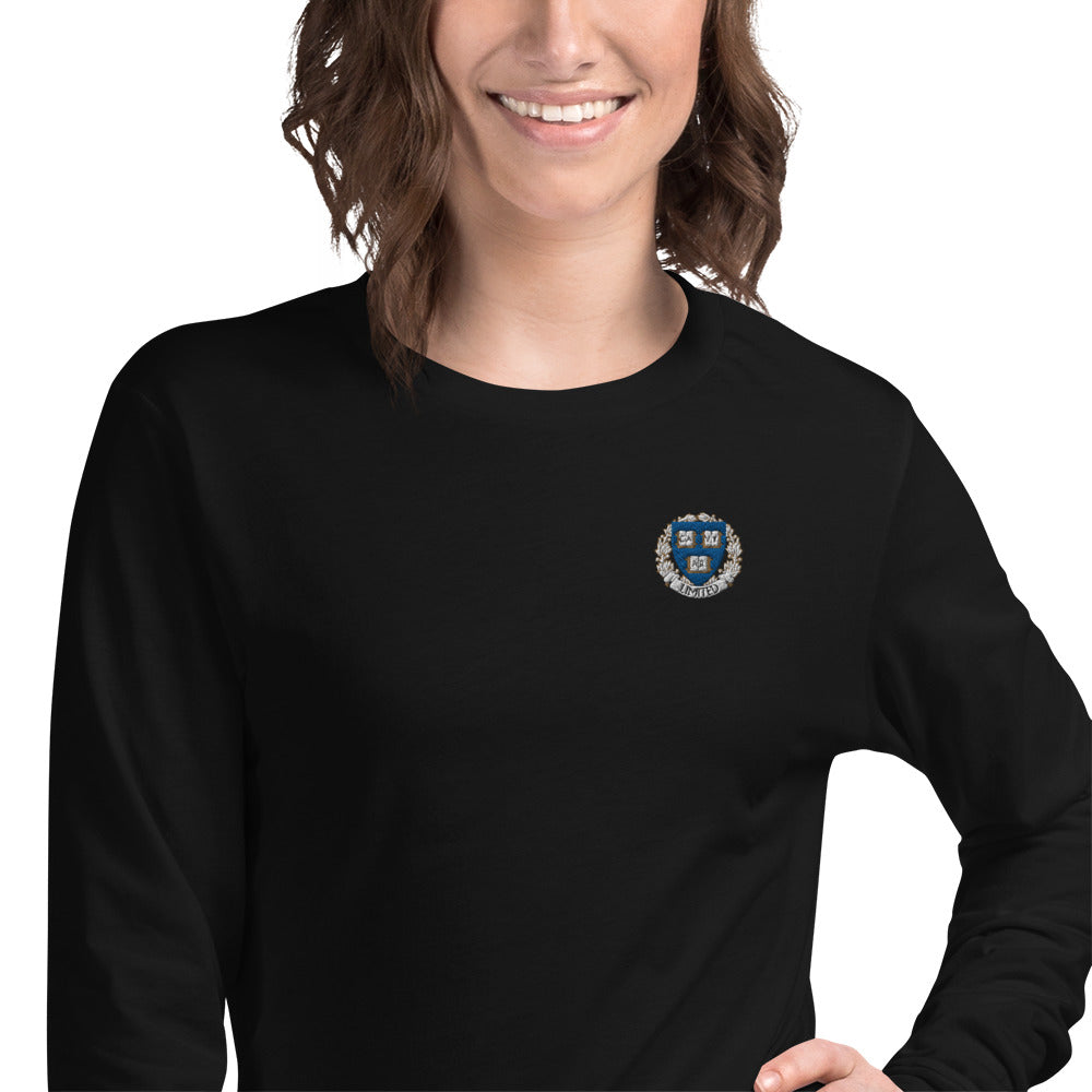 Embroidered Cavyar Ltd. Crest Unisex Long Sleeve Tee