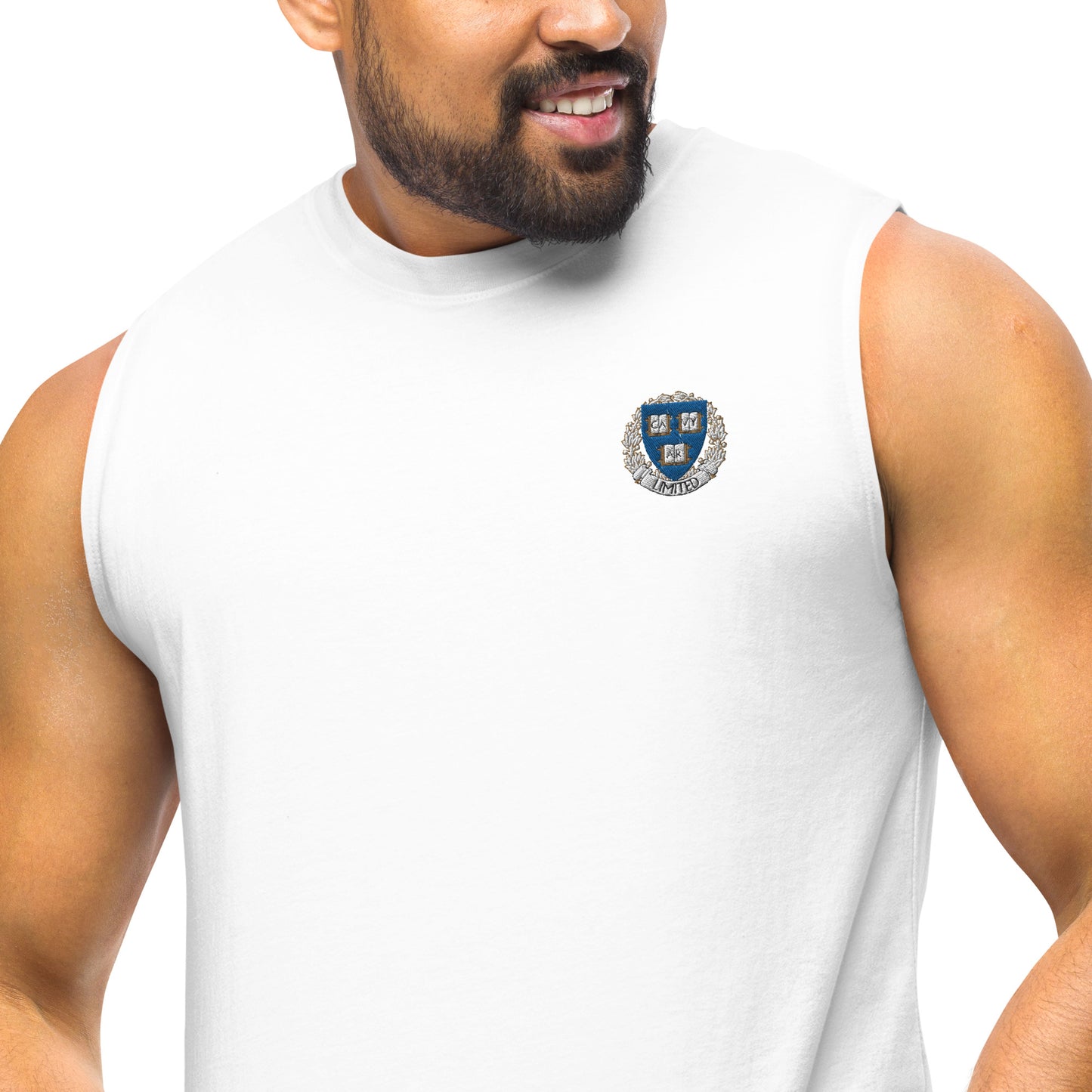 Embroidered Cavyar Ltd. Crest Unisex Muscle Shirt