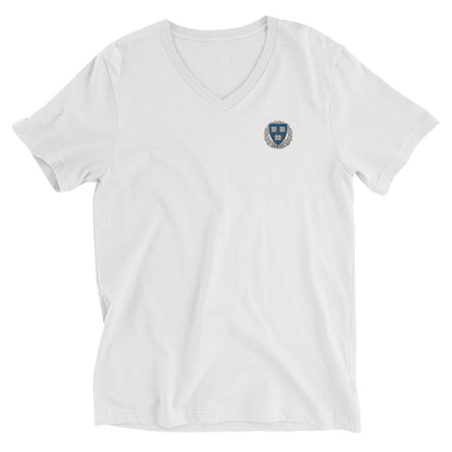 Embroidered Cavyar Ltd. Crest Unisex Short Sleeve V-Neck T-Shirt