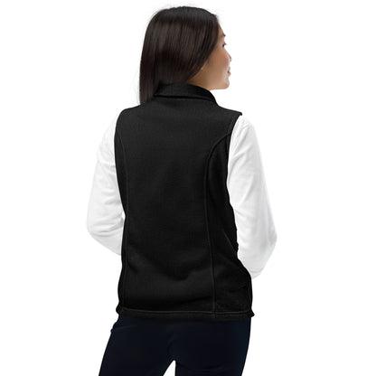 Embroidered Cavyar Ltd. Crest Women’s Columbia fleece vest