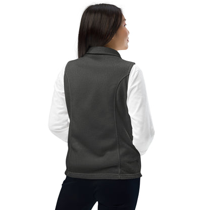 Embroidered Cavyar Ltd. Crest Women’s Columbia fleece vest