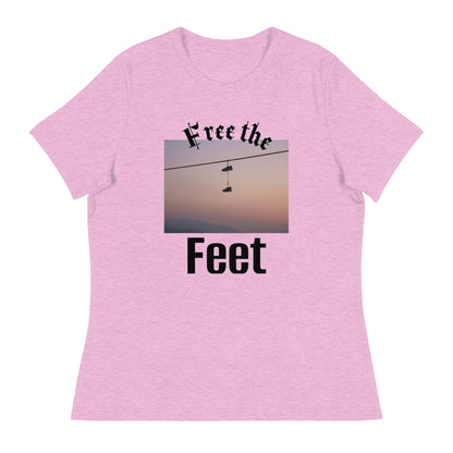 Cavyar Ltd. Free The Feet Women's Relaxed T-Shirt