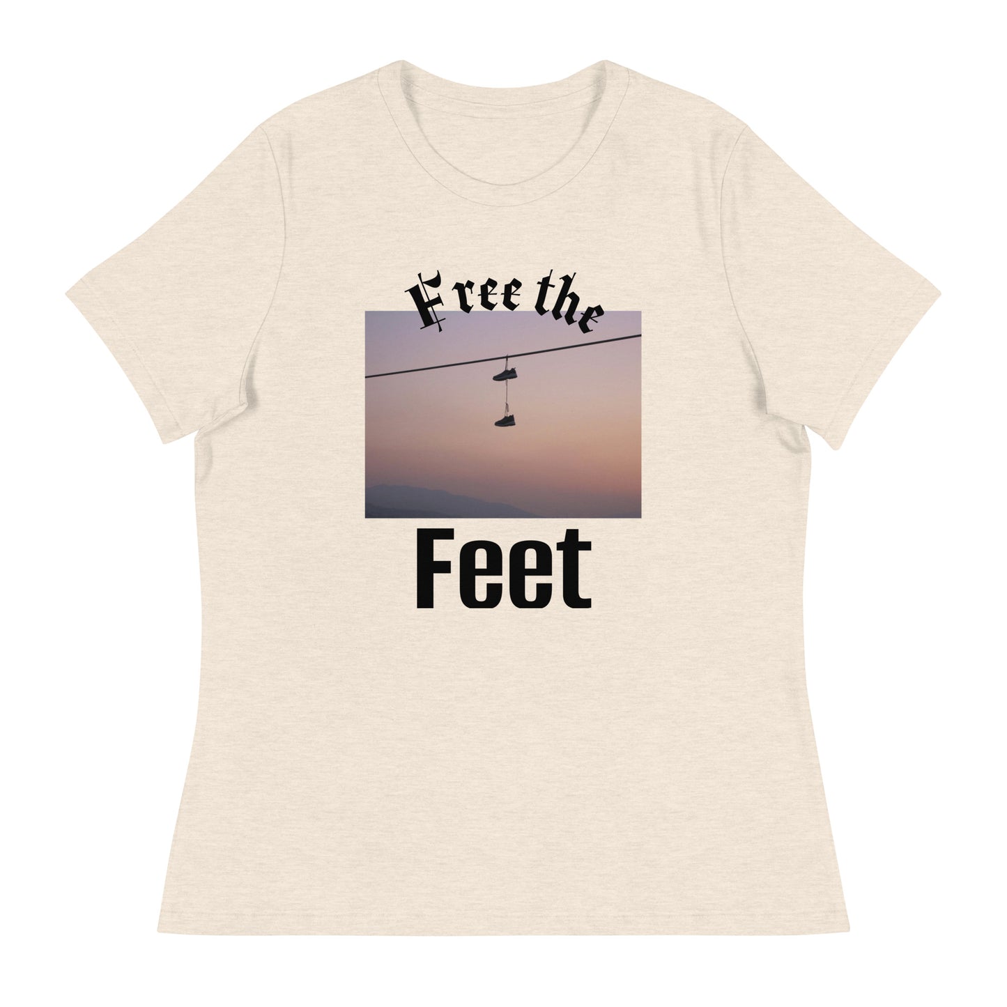 Cavyar Ltd. Free The Feet Women's Relaxed T-Shirt