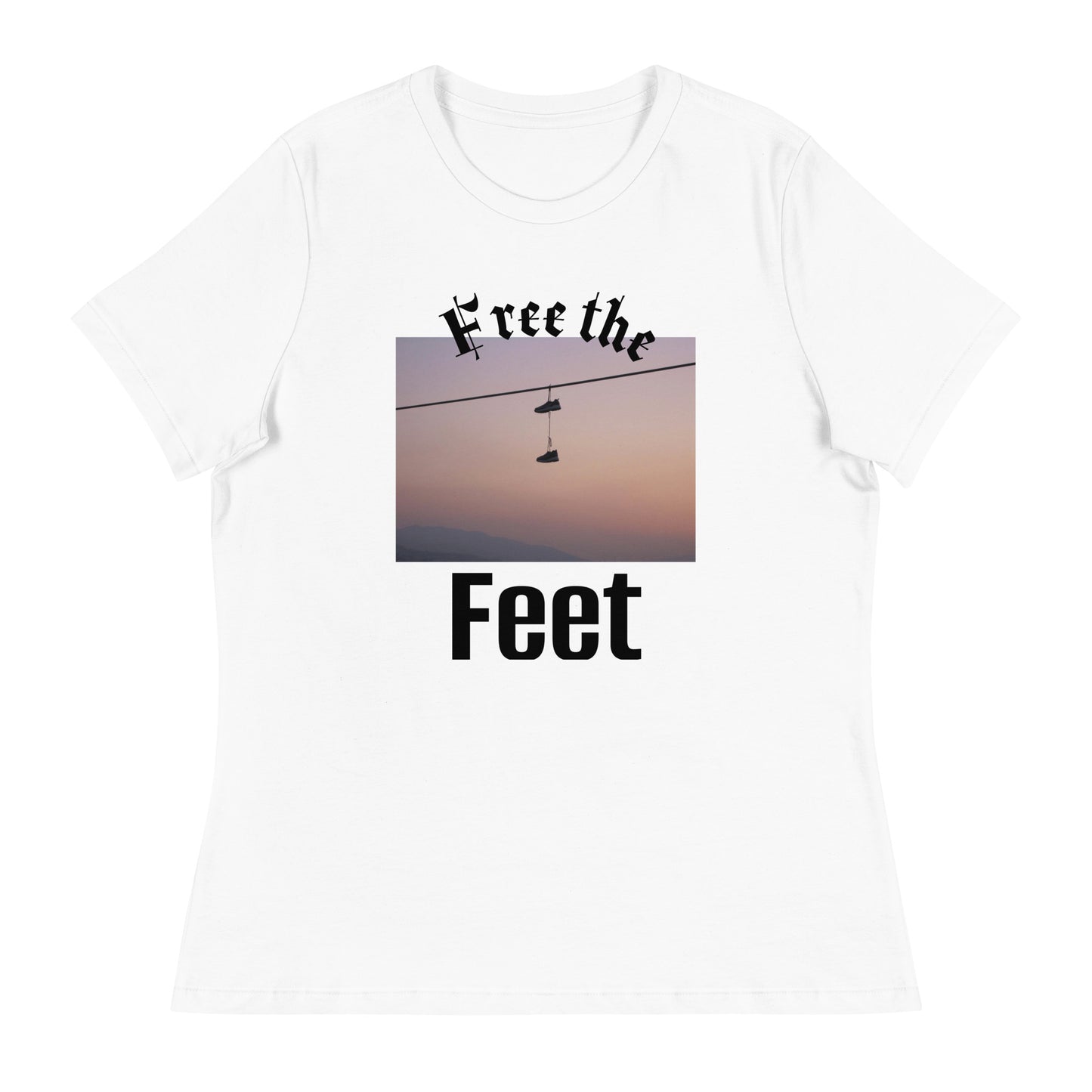 Cavyar Ltd. Free The Feet Women's Relaxed T-Shirt