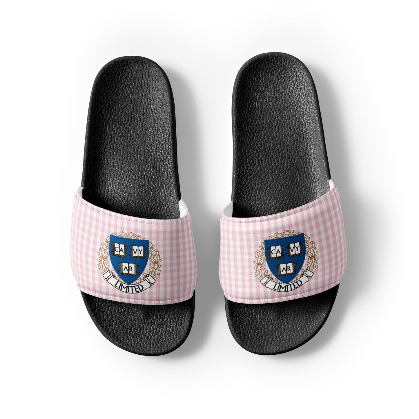 Cavyar Ltd. Pink Plaid Women's slides