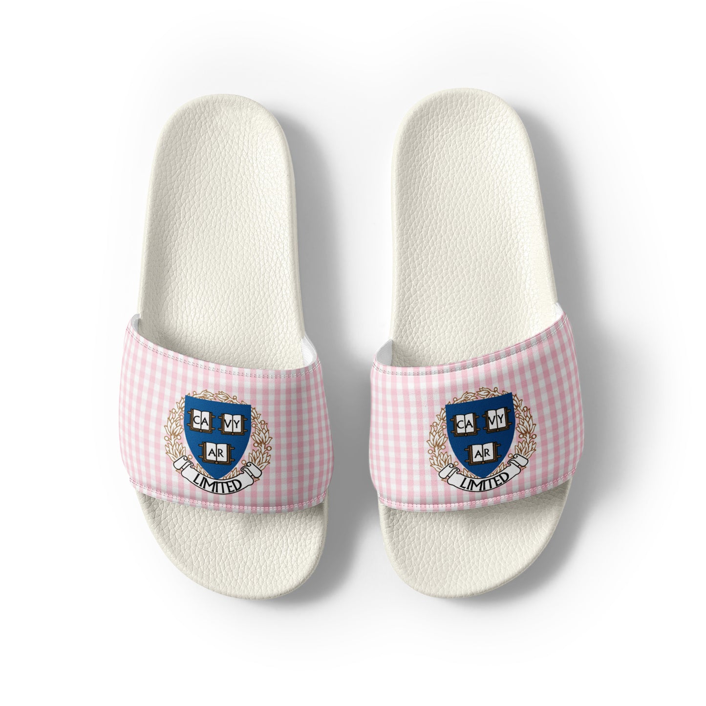 Cavyar Ltd. Pink Plaid Women's slides