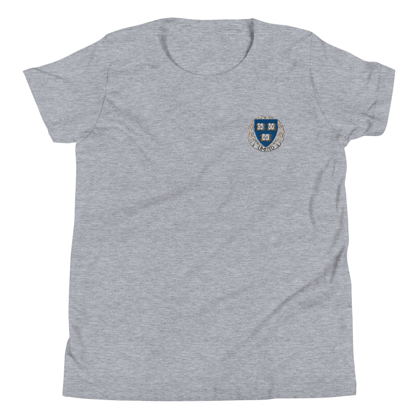 Embroidered Cavyar Ltd. Crest Youth Short Sleeve T-Shirt