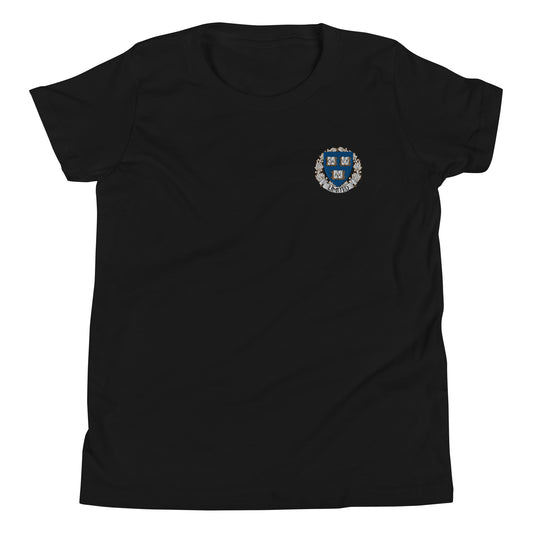Embroidered Cavyar Ltd. Crest Youth Short Sleeve T-Shirt