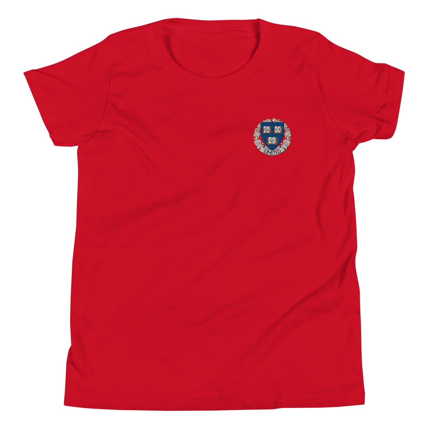 Embroidered Cavyar Ltd. Crest Youth Short Sleeve T-Shirt