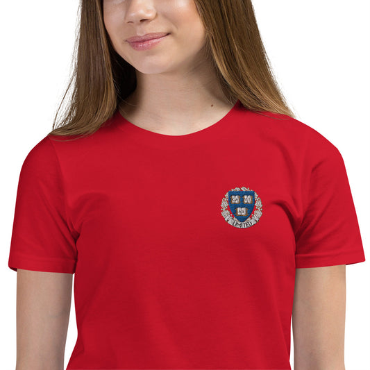 Embroidered Cavyar Ltd. Crest Youth Short Sleeve T-Shirt