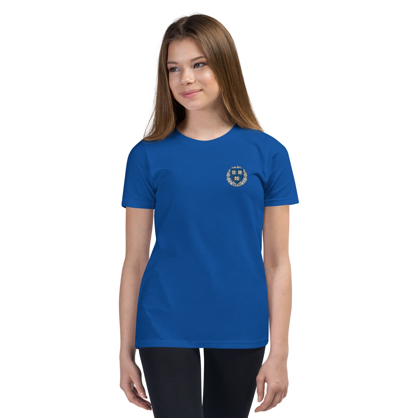 Embroidered Cavyar Ltd. Crest Youth Short Sleeve T-Shirt